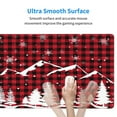 thumbnail image 4 of Naloa Christmas Tree Buffalo Plaid Gaming Mouse Pad Large Mouse Mat Long Extended Desk Pad Non-Slip Rubber Mice Pads Stitched Edges Thin Pad (16x29.5 Inch), 4 of 8