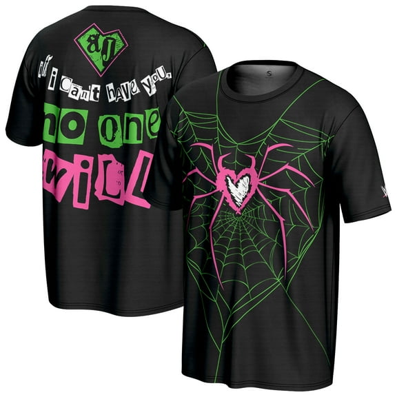 Men's ProSphere Black AJ Lee Spider T-Shirt