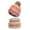 Watermelon Red, variant on Wutalume Women's Gradient Pom Pom Beanie and Scarf Set, Contrast Color Winter Knit Hat, Warm Two-Piece Set for Fashion and Function,Blue