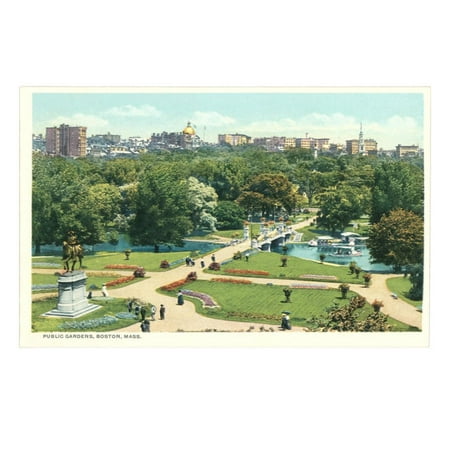 - Public Garden, Boston, Massachusetts Print Wall Art