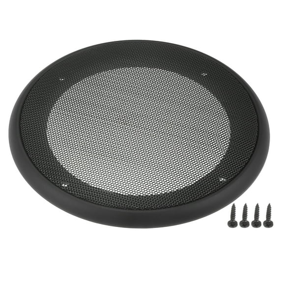 Unique Bargains 1 Set 5" Car Speaker Grills Cover Mesh Audio Subwoofer Protector with Mounting Screws Black