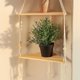 thumbnail image 4 of Estantes con Estante de Madera 1 Estante Hecho a Mano para Plantas Colgantes y DecoracióN con Cuerda de Macramé y Estante, 4 of 5