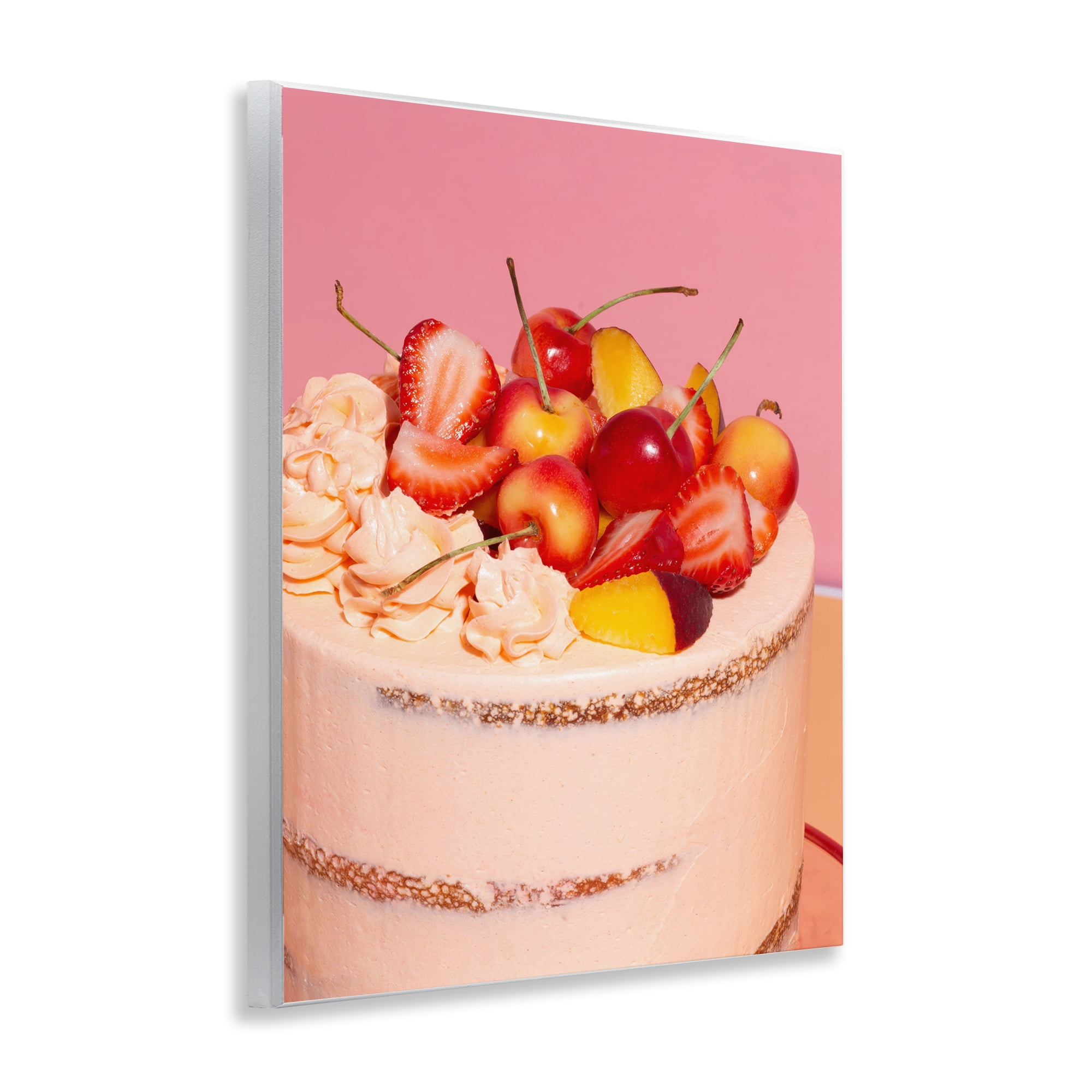 Stupell Industries Strawberry Fruit Cake Wall Plaque Art, design by LISH Creative