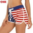 thumbnail image 2 of HDE Women Dolphin Shorts Running Workout Clothes US Flag Large, 2 of 9