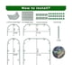 thumbnail image 3 of Greenhouse Hoops Grow Tunnel,Rust Proof Plastic Coated Steel Support Frame Greenhouse Hoops for Rai, 3 of 5