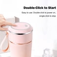 thumbnail image 4 of BDI Portable Juice Blender Cup with 6 Blades Ice Crusher & USB Rechargeable pink, 4 of 9