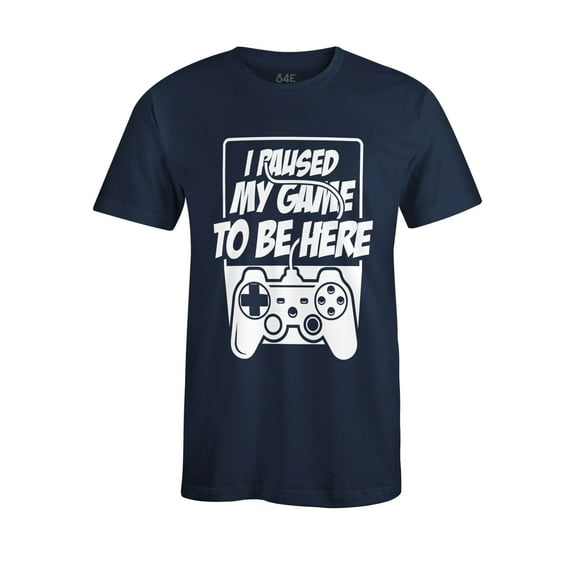 S4E Men's I Paused My Game to Be Here T-Shirt XXXX-Large Navy