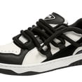 thumbnail image 3 of Zapatillas de deporte para hombre con cordones de cuero PU resistente al desgaste para primavera otoño (44) Negro Likrtyny Tenis De Mujer Tenis De Hombre, 3 of 8