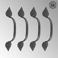 thumbnail image 2 of Renovators Supply Colonial Black Wrought Iron Pull Handles, Set of 4, 2 of 8