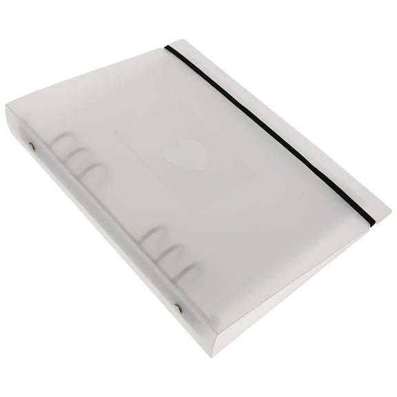 Masteelf White Photo Album Binder A5 Size with 10 Plastic Inner Pages for Organizing Photos and Cards