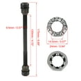 thumbnail image 2 of Unique Bargains 1 Set 9.5mm Bicycle Rear Solid Axle with 6mm Ball Bearings for Road Bike, 2 of 6