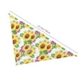 thumbnail image 3 of Naloa Sunflowers Dog Bandanas 1PC Washable Triangle Dog Scarfs Premium Durable Fabric, for Small Medium Large Dogs and Cats, 3 of 6