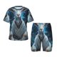 thumbnail image 1 of Fotbe Forest Meditating Goat Pijama Estampada de 2 Piezas para Niños – Ropa de Dormir de Manga Corta Cómoda para Niños y Niñas, Camiseta y Shorts de Algodón-Small, 1 of 6