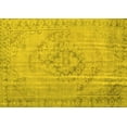 thumbnail image 1 of Ahgly Company Machine Washable Indoor Rectangle Persian Yellow Traditional Area Rugs, 7' x 9', 1 of 4
