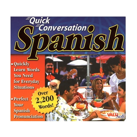 Quick Conversation Spanish - Windows PC- XSDP -100662 - An interactive skill builder for all ages. Whether you are traveling abroad or around town, Quick Conversation Spanish will teach you all