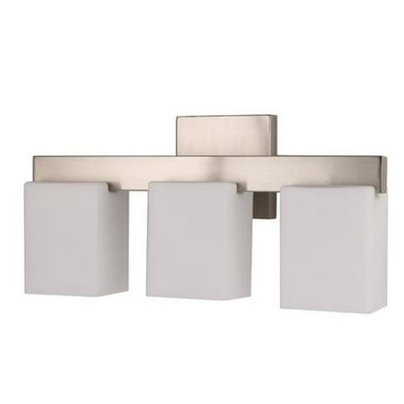 

Modern 3-Light 15W Integrated LED Interior Bathroom Vanity Fixture Brushed Nickel