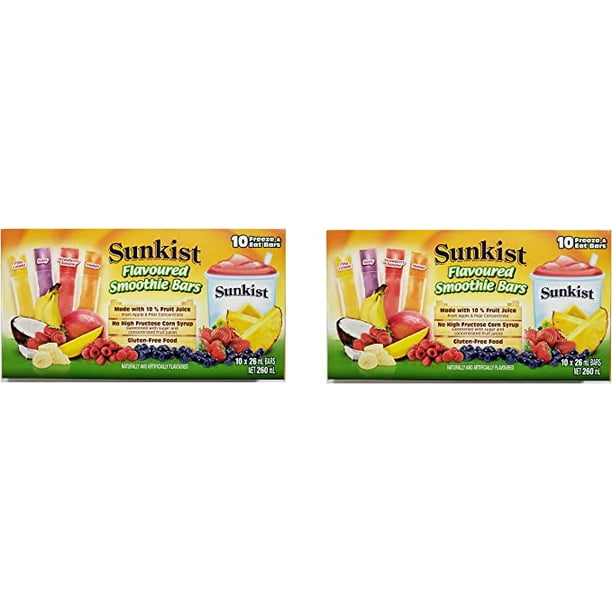 CGT Sunkist Smoothie Bars Freezer Pops Slushie Pina Colada Berry