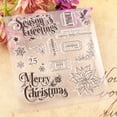 thumbnail image 3 of Ouginx Clear Stamps, Christmas Leaves Rubber Stamp for Scrapbooking and Card Making Supplies, 3 of 5