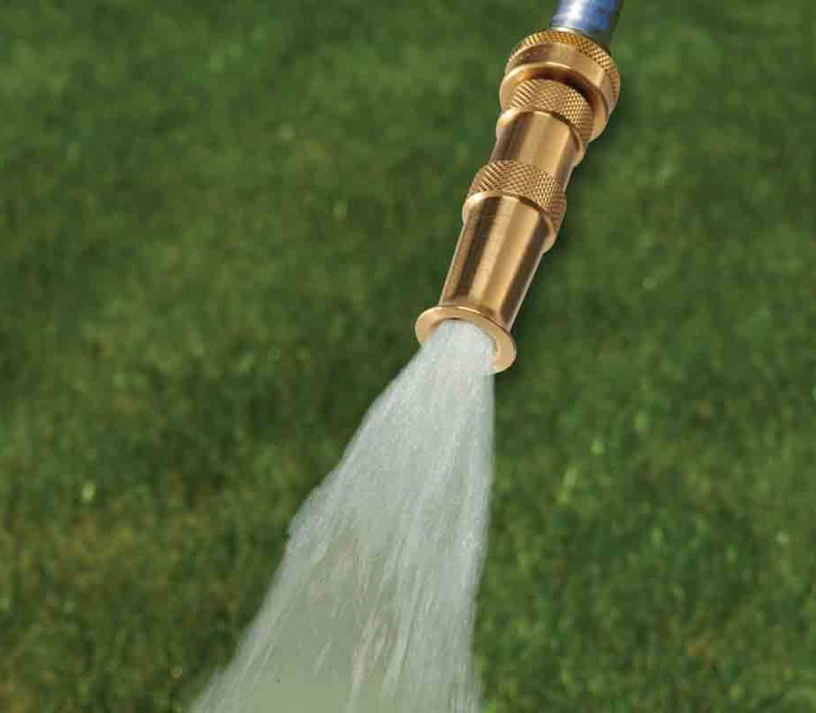Dramm Adjustable Hose Brass Nozzle- Twist Adjust - 1 Nozzle MADE IN THE USA