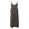 thumbnail image 4 of Women's Casual Dress - V Neck Ruffled Asymmetrical, Strappy, Lightweight, Summer, 4 of 4