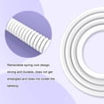 thumbnail image 6 of MAMBASNAKE C02 Coiled Keyboard Cable, Pro Custom USB-C Cable for Mechanical Keyboard, Double-Sleeved TPU Spring Cable for Gaming Keyboard, Type-C to USB-A, Detachable Gold Aviation Connector - White, 6 of 8