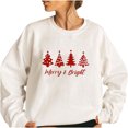 thumbnail image 2 of DPTALR Chandails en Molleton de Noël Décontractés pour Femmes Col Rond Imprimé Manches Longues Blouse T-shirt Tops, 2 of 7