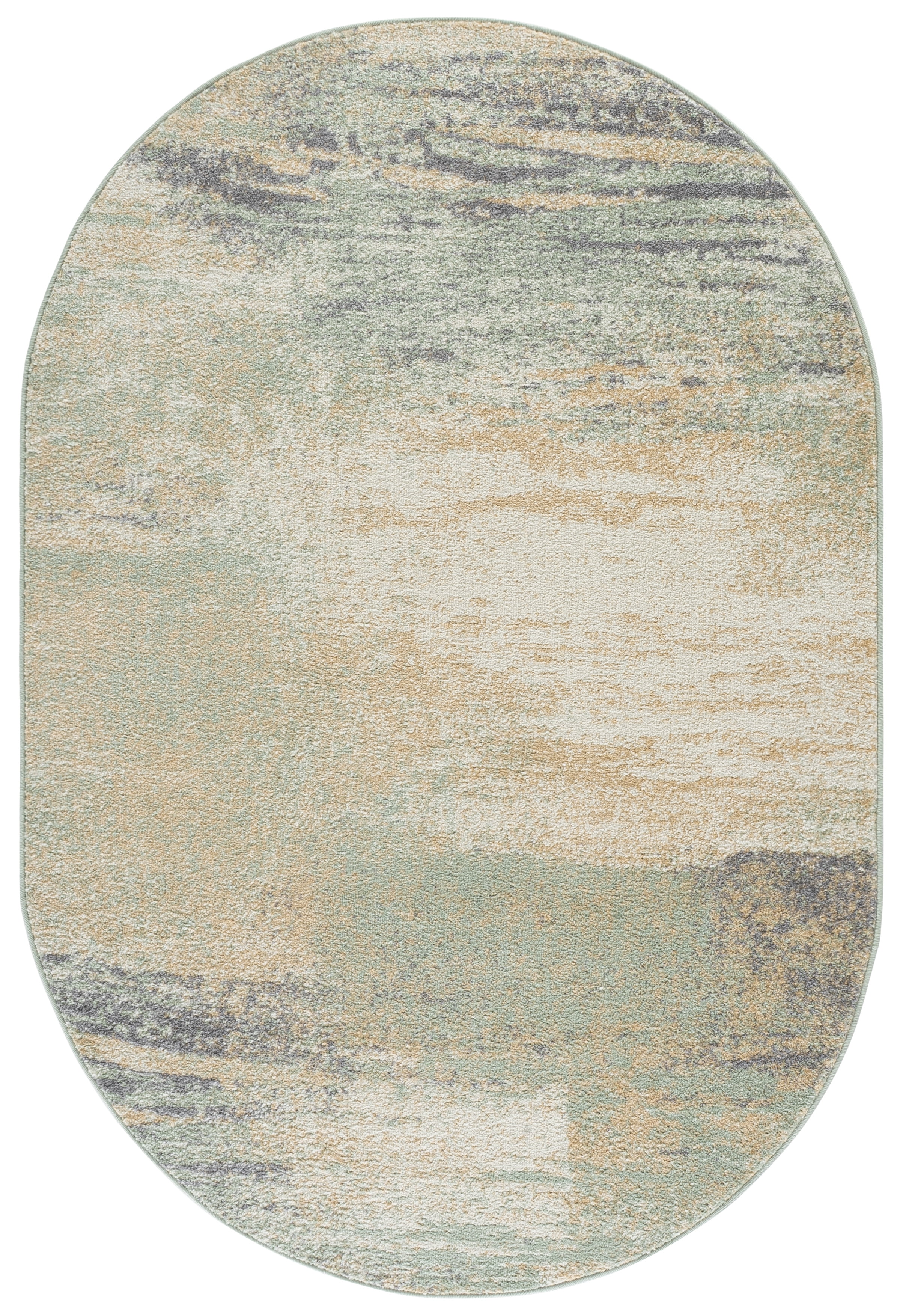 Safavieh Adirondack Rudyard Abstract Ombre Area Rug, Ivory/Sage, 5' x 8' Oval