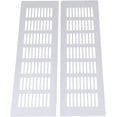thumbnail image 1 of Silver Aluminum Ventilation Grille 80 X 300 Mm, Per Of 2, 1 of 5