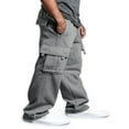 thumbnail image 3 of EIMELI Men Solid Color Sweatpants Casual Style Cargo Pants, 3 of 5