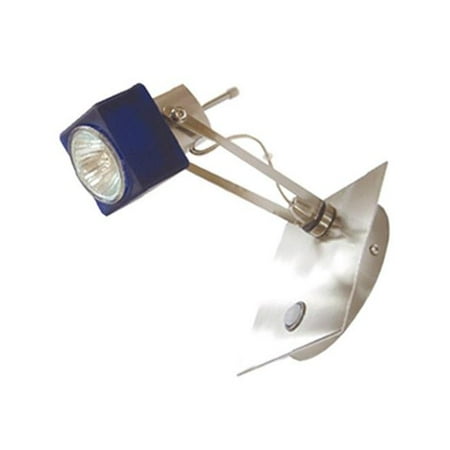 

Jesco Lighting WAS1190BU 1-Light Satin Chrome Wall Sconce - 50 watt Blue