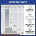 thumbnail image 3 of SoHome Sheer Tassel Trimmed Linen Curtain Panels with Rod Pocket&nbsp;- Great for Kids Play Room and Bedroom - Set of 2, 84 Length, Mint, 3 of 5
