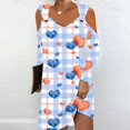 thumbnail image 1 of DecSea Robe Maxi à Bretelles Spaghetti pour Femme, Col en V, Épaules Dénudées, Fente Latérale, Longues Robes, 1 of 5