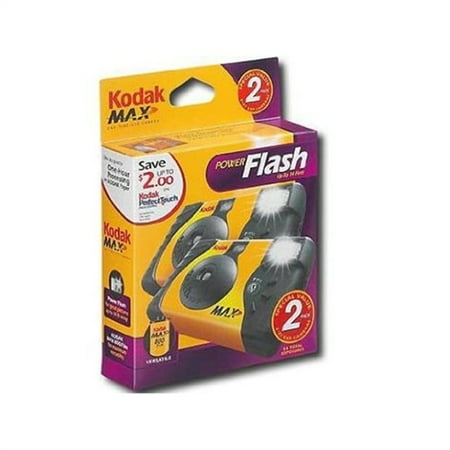 Kodak KOD Power Flash One Time Use Camera 2 Pack 27 EXP KMF135 8951428