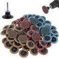 thumbnail image 1 of POINTERTECK 90Pcs Nylon Sanding Discs Set 2inch Quick Change Die Grinder Sanding Wheel with 1/4inch Holder Fine Medium Coarse Wear-Resistant Deburring Sanding Discs for Plastic Glass, 1 of 11