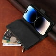 thumbnail image 4 of Luxury Zipper Purse Flip Phone Case Card Slots Leather Cover for iPhone 16ProMax 16Pro 16Plus 16 16e 15ProMax 15Pro 15Plus 15 14ProMax 14Pro 14 13ProMax 13Pro 13 12ProMax 12Pro 12 11 XS Max XR X 8 7, 4 of 20