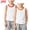 Bronze, variant on Boys Gold Sleeveless Cotton Tank Tops 2 Pack, Crew Neck Contrast Trim Athletic Casual Kids Vest Ages 2-12Y,Size 5-6 T