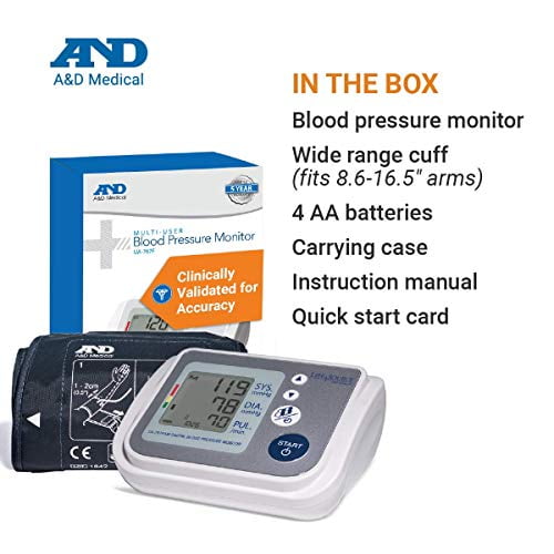 NEW A&D Medical Multi-User Blood Pressure Monitor UA-767F 8.6- 16.5 /  22-45 cm