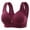 Wine, variant on YUGYXL Women's Lightly Lined Wire-free Bra Breathable Underwear Sports Bras Full Coverage Seamless Lift Yoga Bra With Removable Pads Today Black,42
