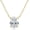 Gold, variant on 2ct Oval Moissanite Pendant Necklace, D Color VVS1 925 Sterling Silver Platinum Plated Dainty Pendant for Women Wife Mothers Day Jewelry Gifts