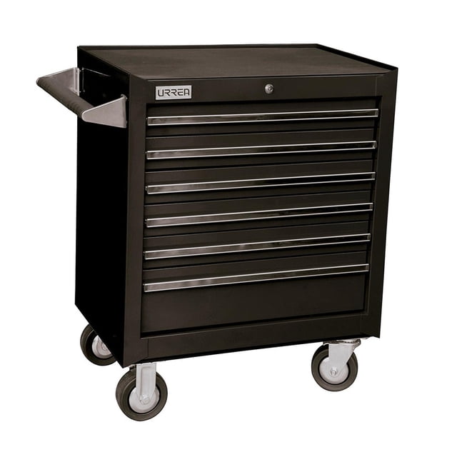 Gabinete Uso Extra Pesado Urrea 6 Gavetas 27 Color Negro X27M6N