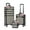 Rococo Gray, variant on Byootique 3-Piece Makeup Train Cases Cosmetic Organizer Kit Artist Rococo Moss