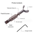 thumbnail image 4 of Cuchillo giratorio de acero inoxidable Cuchillo giratorio de precisión para artesanía en cuero, 4 of 5