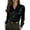 Black_AF06, variant on Womens Dressy Button Down Satin Shirts Long Sleeve Business Collared Tops Work Elegant Blouses with Pocket White L