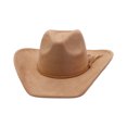 thumbnail image 4 of SRZYMJ Western Cowboy Hat for Women Men Small Short Wide Brim Beach Cowgirls Cattleman Cowboys Hats, 4 of 4