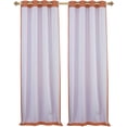 thumbnail image 3 of Ruthys Textile Spice Thermal Lined Curtains - 2 x 52 x 84 Panels, Grommet Top - Foamback, Energy Efficient, Noise Reducing, Room Darkening Solid Drapes  for Bedrooms and Living Rooms, 3 of 7