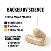 Force Factor Maca Max, Maca Root Capsules for Men & Women to Maximize Drive, Desire & Performance, 120 Capsules