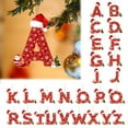thumbnail image 6 of Nkmbld 26 Letter Ornaments Christmas Tree Decoration Personalized Santa Claus Monogram Initial Letter for Tree Diy Craft Christmas Ornament, 6 of 8