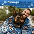 thumbnail image 4 of Dog Dad Blanket, 80" X 60", Blue, Polyester, Plush, Dog Dad Gifts, 4 of 6