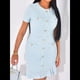thumbnail image 4 of Vestido de Mujer de Corta, Elegante, para Boda, Cóctel, Ajustado, Midi, con de . Azul L, 4 of 7