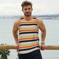 thumbnail image 6 of Salouo Colorful Pastel Stripes for Men's Tank Tops,Sleeveless Muscle Shirts for Men Quick Dry Workout Tank Top Gym Muscle Tee Fitness Bodybuilding Sleeveless T Shirt-Medium, 6 of 7